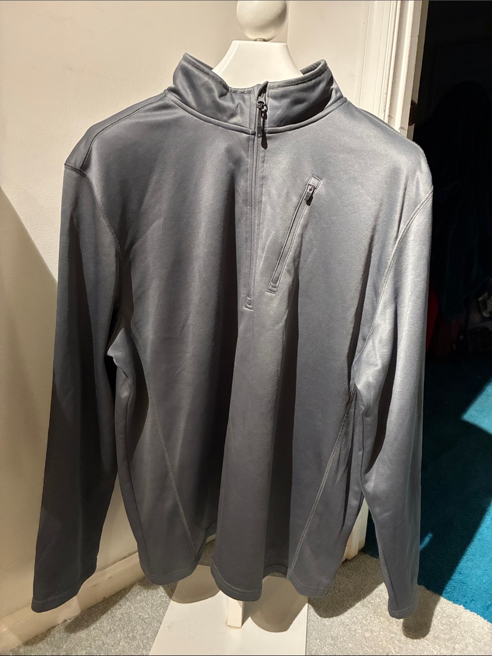 Men's NordicTrac NT Dri Gray Quarter-Zip Performance Jacket